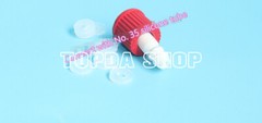 2pc Spiral straight pipe with GL14 screw cap, PBT imported 180℃-resistant red
