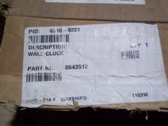 NEW Simplex 6310-9221 Wall Clock 1-12 0643512