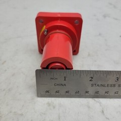 PowerSafe L1 P3 Power Connector Panel Mount 500 Amp IP67 1000 Vac Red *USED