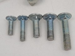 Lot – Grade 5 Assorted Length 1/2-13 + 3/8-16 Carriage Bolts – Next Day Option