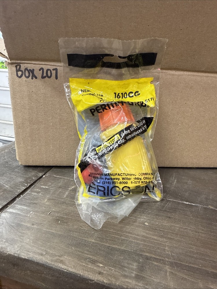 Ericson 1610-CG Connector Perma-Grip 15A, 125V Straight Blade Nema 5-15