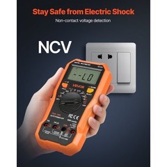 Digital Multimeter, 6000-Count TRMS DC/AC Voltmeter Current Tester, Professional