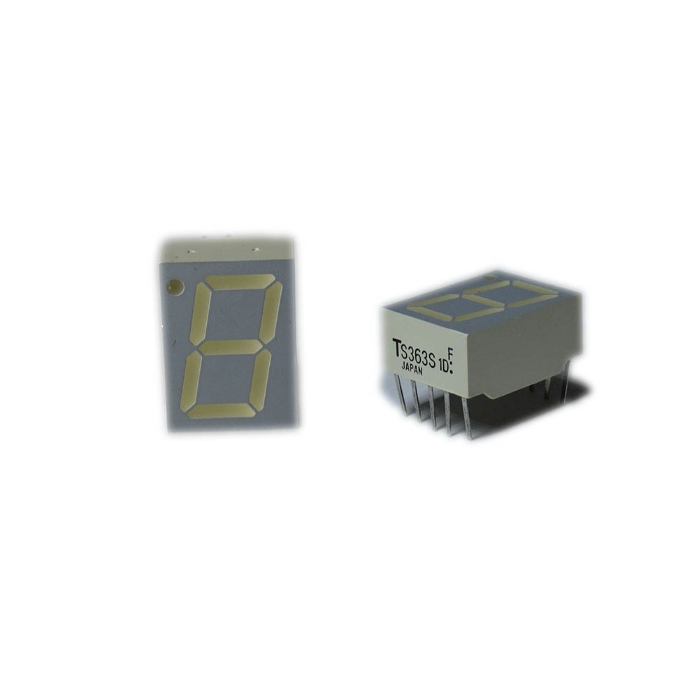 0.56 Inch 7 Segment LED Display 10 Pin Common Anode Toshiba 363S Red