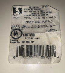 50 ft Purple 16-26 Wire TFFN MTW AWM 16 AWG Stranded machine & Fixture