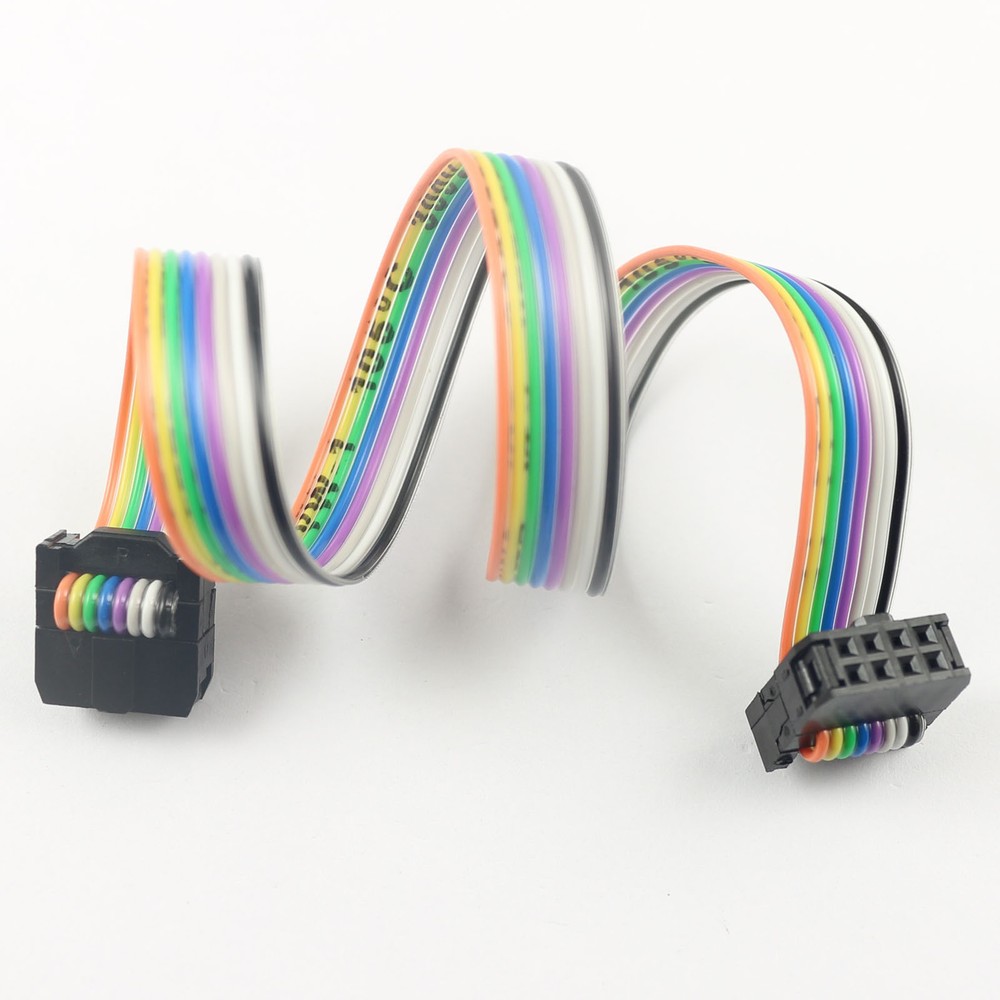20Pcs 2.54mm Pitch 2×4 Pin 8 Pin 8 Wire IDC Flat Ribbon Cable Length 30CM