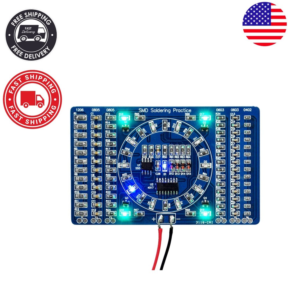 DIY SMD SMT Welding Practice Board EK7028 – Essential Training for Beginners