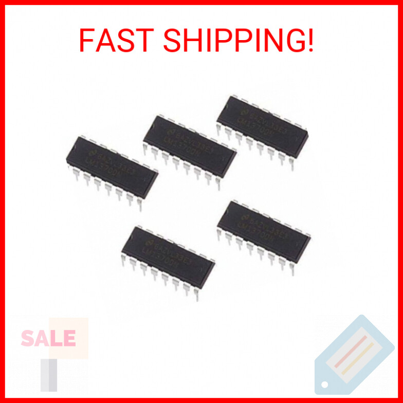 Bridgold 5pcs LM13700N Dual Operational Transconductance Amplifiers Linearizing