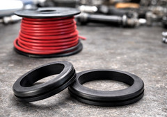 2 1/2″ x 2 1/8″ ID w 1/8″ Groove Rubber Wire Grommet Panel Bushing Oil Resistant