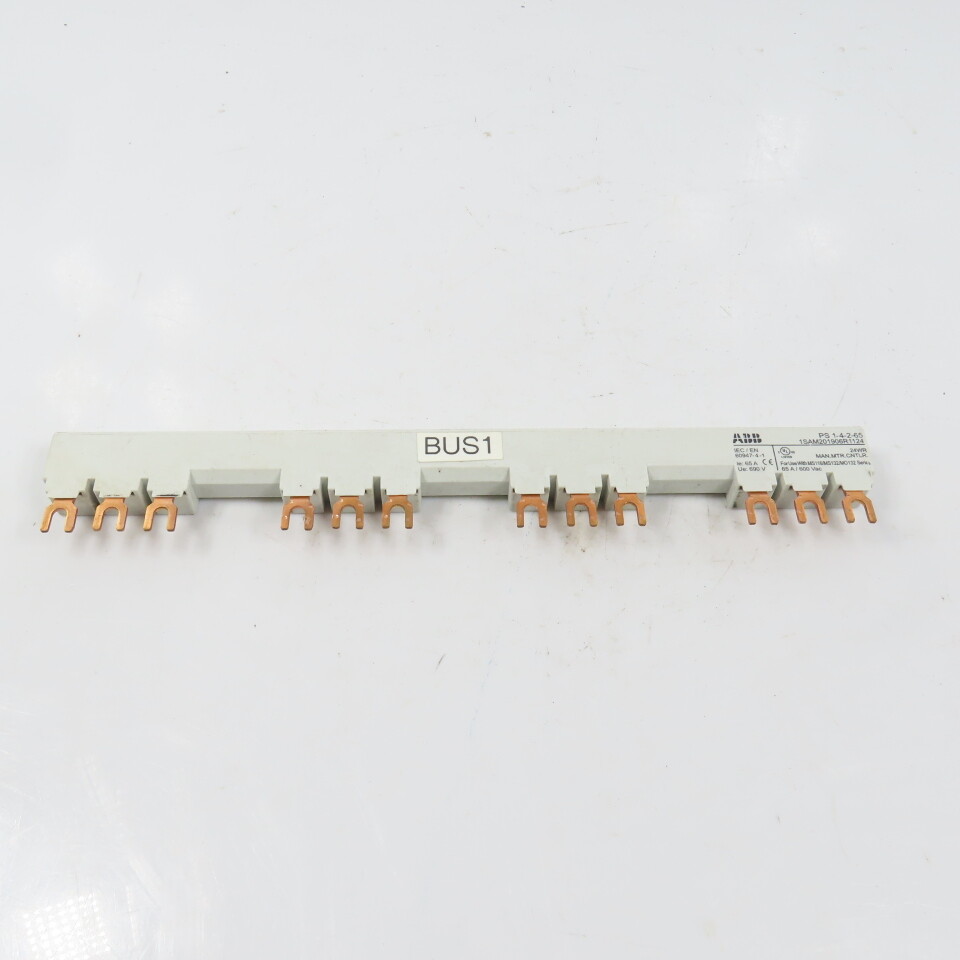 ABB PS 1-4-2-65 65A 600VAC 3-Phase Copper Busbar For MS132 / MS116