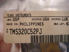 LOT of 10 TMS320C52PJ Vintage DSP Chips by Texas Instruments – NEW and UNUSED