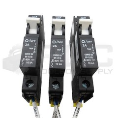 LOT OF 3 CBI GB14048.2 CIRCUIT BREAKER 2A 80V CURVE DP-3815 QY-1(13)