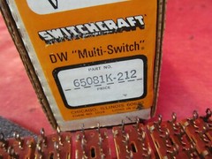 NEW SWITCHCRAFT 65081K-212 DW MULTI-SWITCH 8 WAY