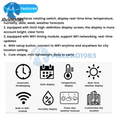 ESP8266 DIY Electronic Kit OLED Mini Clock + Shell For DIY Soldering Practice
