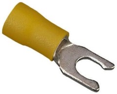 IDEAL 83-7101, Snap Spade Terminal, 12 to 10 AWG, 1/4″ Stud, 600 V, 2pcs