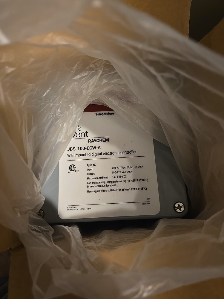 NVENT RAYCHEM JBS-100-ECW-A 100-277VAC 30A ELECTRIC THERMOSTAT 5928