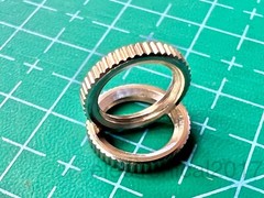 Lot of 2pcs Switchcraft T2160 Copper Alloy Knurled Panel Nut, 5/16-32 Thread
