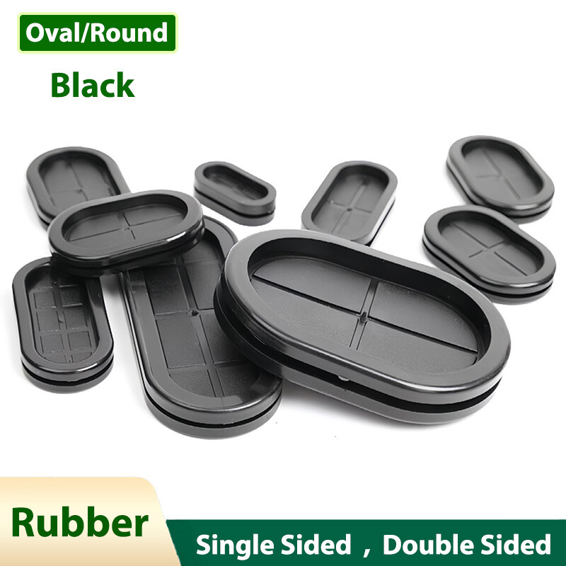 Oval/Round Closed Grommets Rubber Cable Wiring Grommet Protecting Blanking Blind