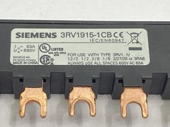 Siemens 3RV1915-1CB Busbar 3-Phase 600VAC 65A