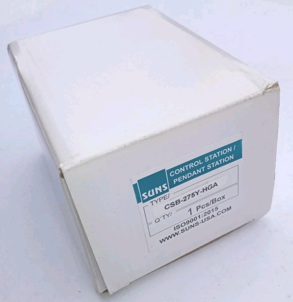 SUNS CSB-275Y UL Listed Yellow Start/Stop Pendant Control Station NEW