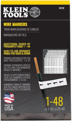Wire Marker Numbers Book Panel Labels Adhesive Label Cable Markers Sheet Tags