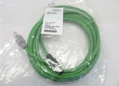 E18422 Ifm Electronic Crossed Cable RJ45/M12 D-Coded, 5M (New In Bag Sealed)
