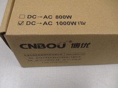 CNBOU B12P1000W-1 Pure Sine Wave Power Inverter (110VAC, 12VDC, DC – AC 1000W)