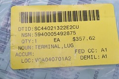 Mil-Spec Copper Navy Terminal Lug 10″ Part # S8101-149430PT547