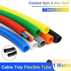 Conduit Split & Non Split Cable Tidy Flexible Tube Convoluted Protection Tubing