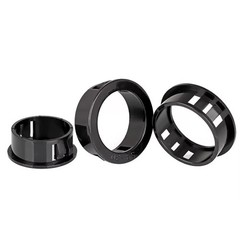 Nylon Plastic Black Round Snap-on Wire Grommets Gasket Clamp Cable Hole Plug