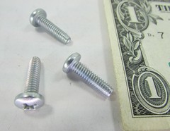 Lot 100 Zinc Plated Steel #2 Phillips Drive Pan Head Machine Screws #8-32 x 5/8″