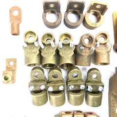 TOPAZ LIGHTING AND THOMAS & BETTS BRONZE GROUNDING HUB ( LOT OF 54 )
