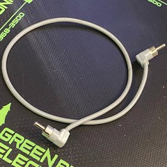 18″ RCA CABLE – SWITCHCRAFT – 18″ RCA CABLE, GREY right angle