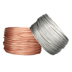 Copper/Tin Plated Round Twisted Wire Fabric Braided Cable Flex 2.5mm²-120mm²