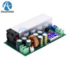 DC12-80V 20A Digital Adjustable Step Down Buck Voltage Regulator Power Module