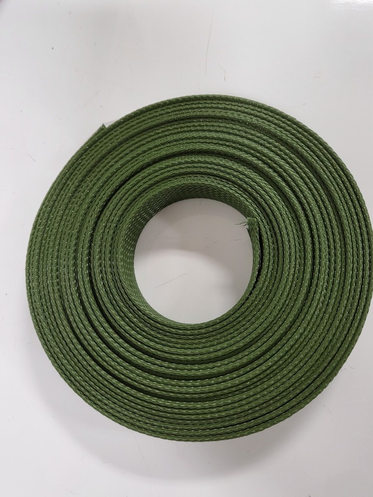 25 FT 3/4″ OLIVE GREEN PET EXPANDO SLEEVING BRAID
