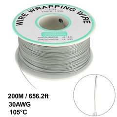 Wrapping Wire Tin Plated Copper Wire P/N DM-30-1000 30 AWG 200M Length Grey