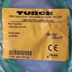 New TURCK RSSD RSSD 423-2M U-45540 Eurofast Industrial Cord Cable Cordset