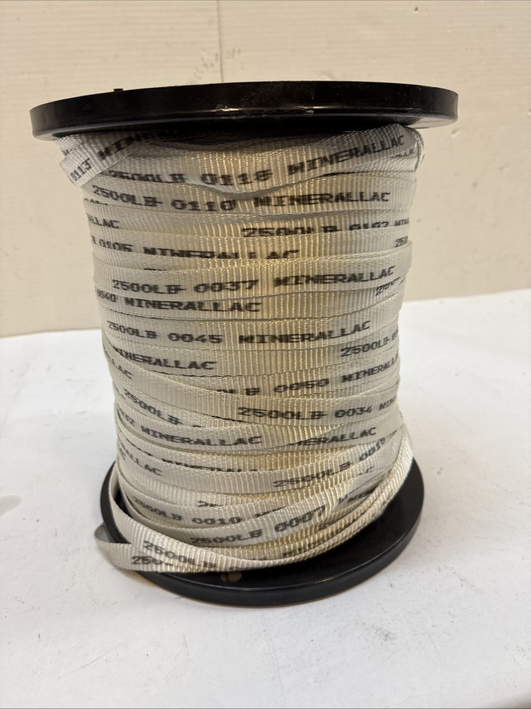 Minerallac 67694 Cable Pulling Tape, 2500 lb X 1500 ft L X 3/4″ W, Polyester