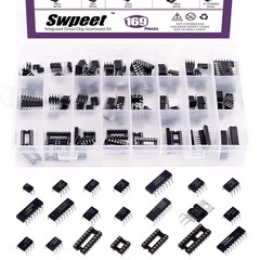 169 Assorted IC Chips with Anti-Static Box – Comprehensive Electronics Toolkit