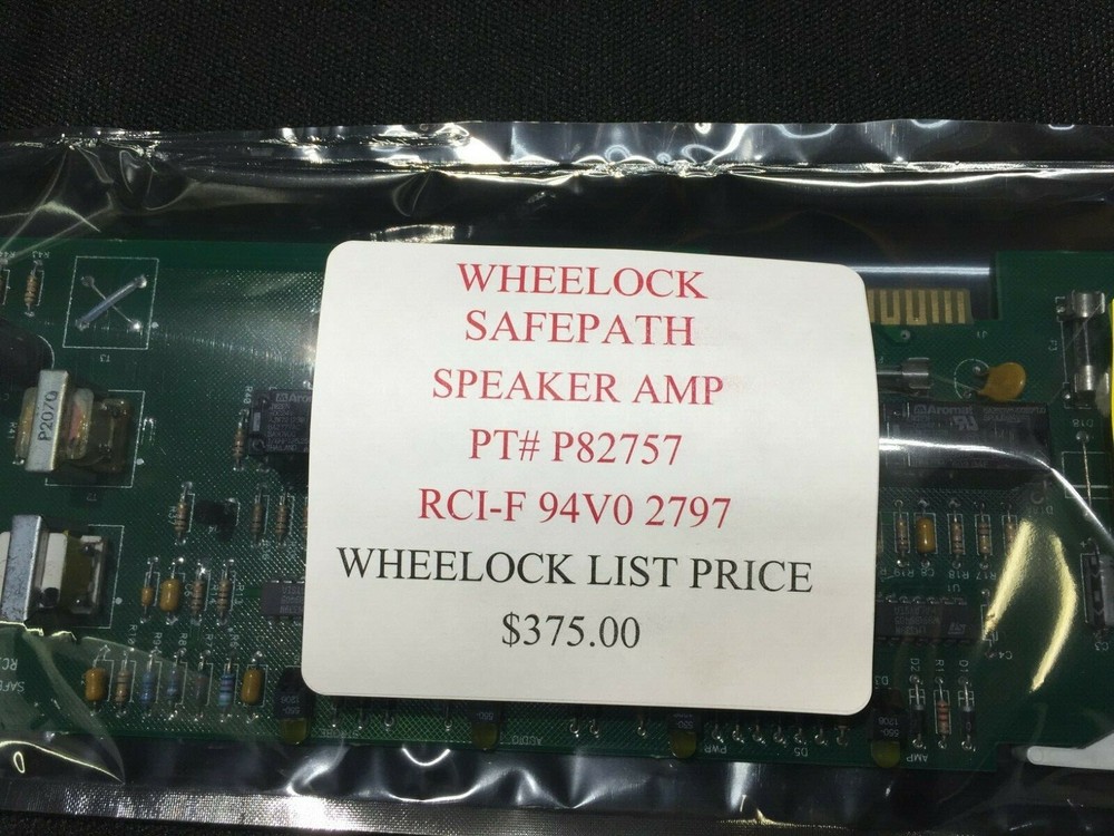 WHEELOCK SAFEPATH SPEAKER AMP PT# P82757 RCI-F 94VO 2797