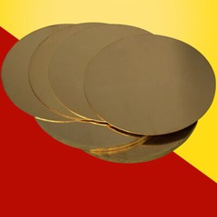 H62 Solid Brass Discs Blanks Metal Round Sheets Dia 50mm-200mm Thick 0.8mm～3mm