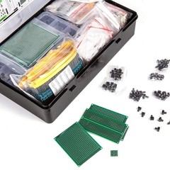 Comprehensive 2200-Piece Electronic Component Kit for DIY Electronics Projects