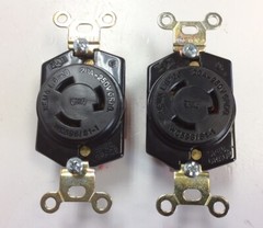New Lot of 2 Eagle WC596/81-1 Twist Lock Receptacle NEMA L6-20 20A 250V 2P 3W UL