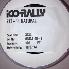 Ico-Rally STT-11 Clear Teflon Tubing Size 11 “Thin Wall” 100 ft. Spool