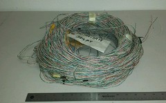 ( 874 FT Spool ) 3124CCB 24Awg Green/Orange/Blue Cable Solid Twisted Pairs 600V