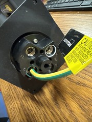 LEVITON 460B12WLEV 60 Amp, 125/250 Volt, 3P/4W, Pin & Sleeve Inlet ma13