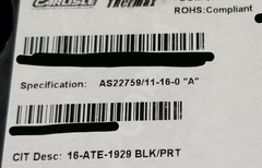 NEW Carlisle/Thermax M22759/11-16-0 #16awg SPC PTFE Milspec Aerospace Wire Black