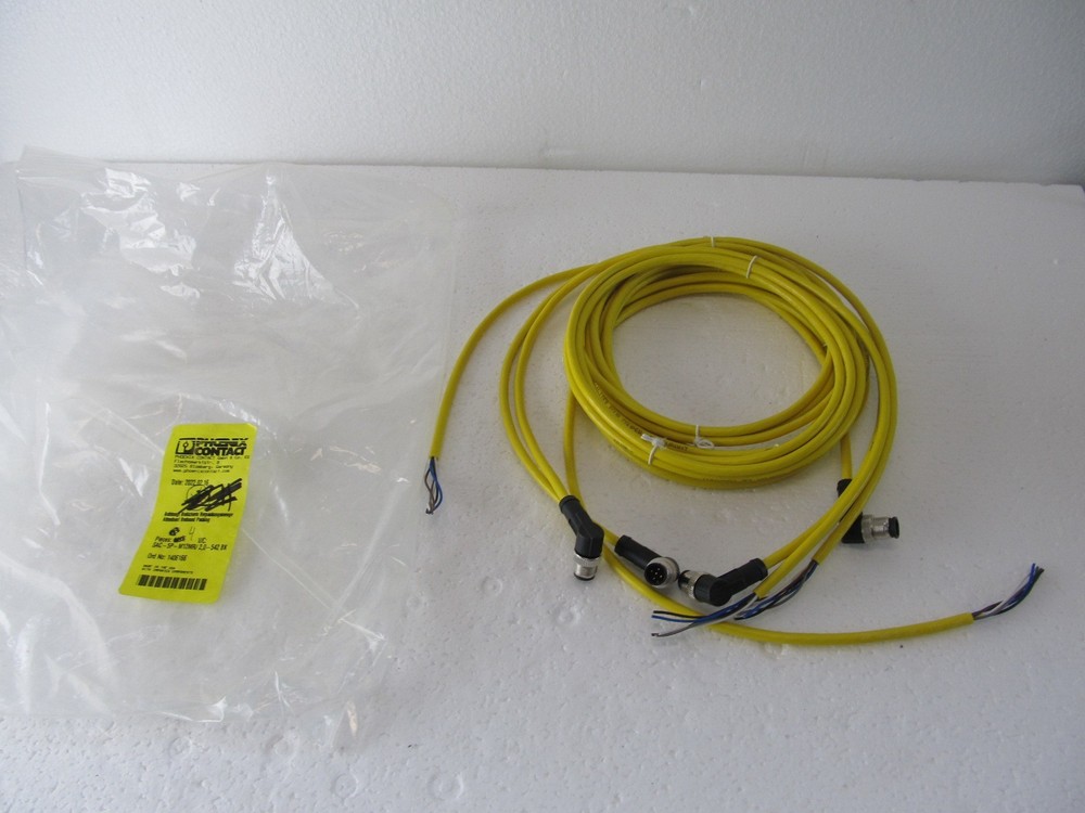 QTY=4 PHOENIX CONTACT 1406166 CBL 5POS RCPT RA TO WIRE 6.56′