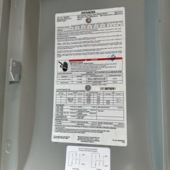 SIEMENS HNF362 60 Amp 600 Volts New