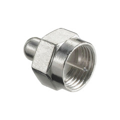 Pack of 10 F-Type 75 Ohm Coaxial Terminator Resistor Connector by SatelliteSale